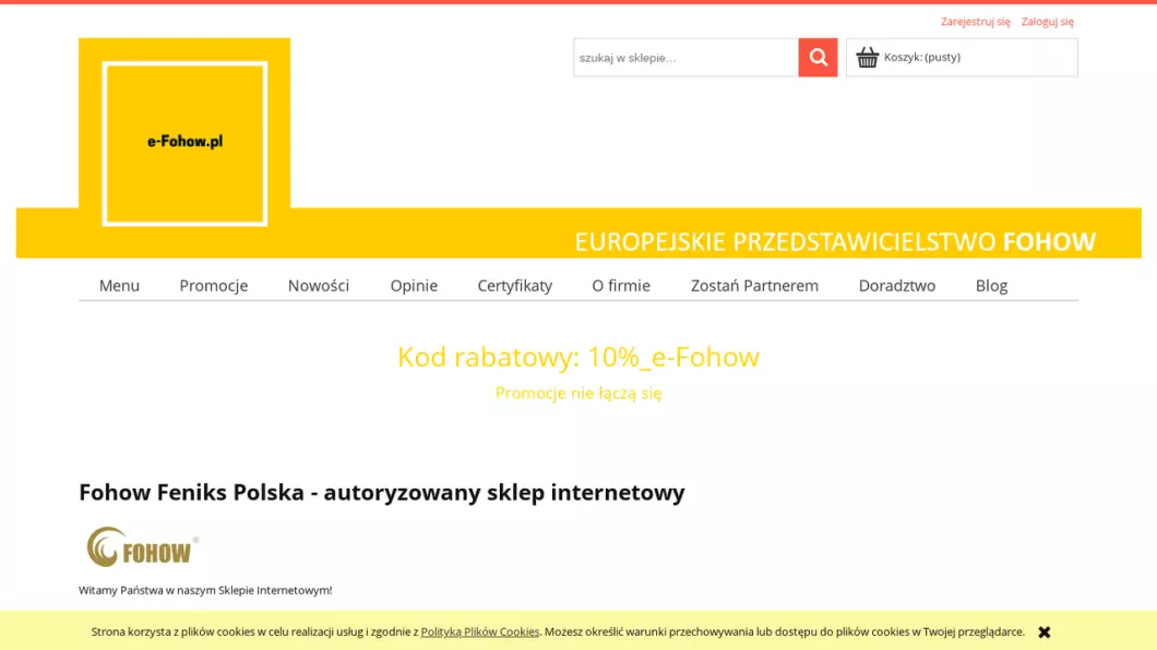 Zrzut ekranu strony